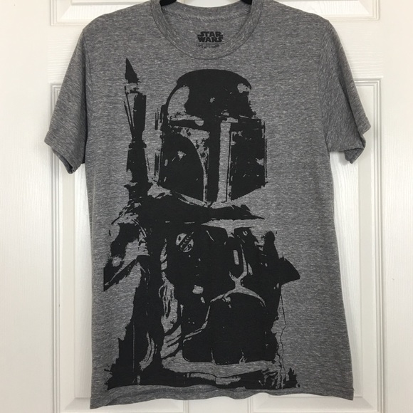 Star Wars Tops - Star Wars Heather Grey Boba Fett Tee